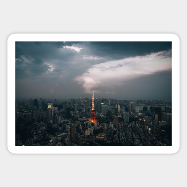 Tokyo City View Sticker by withluke